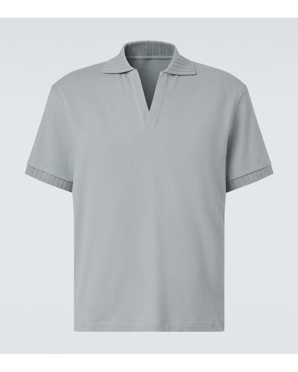Polo De Algodon STÒFFA de hombre de color Gray
