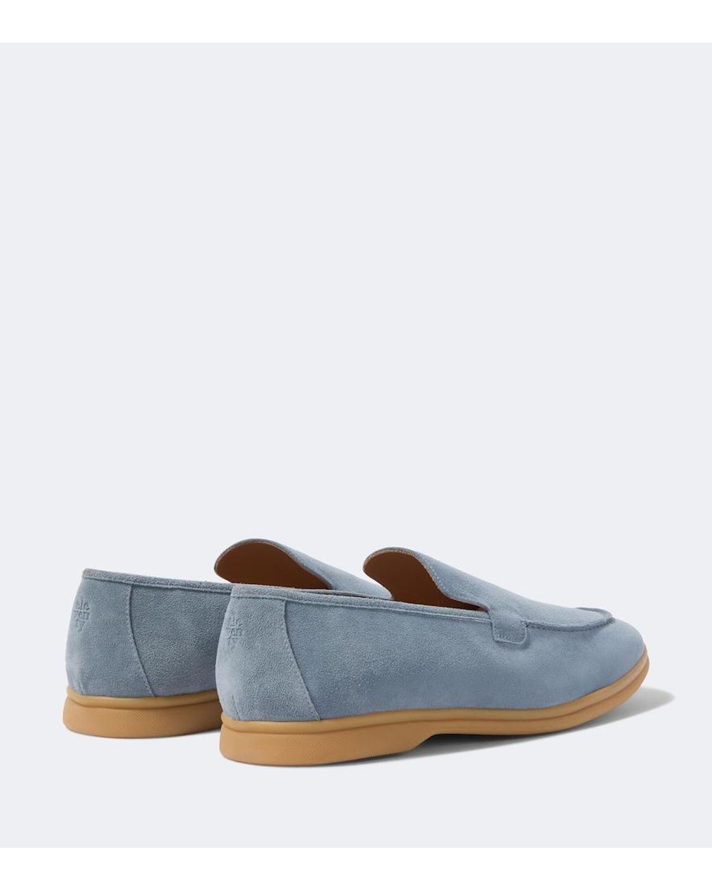 Eleventy Blue Suede Loafers for men