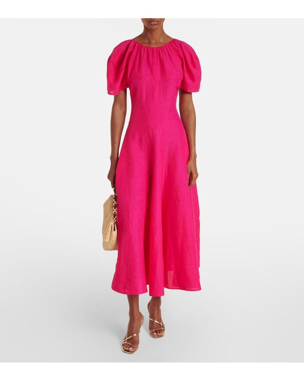 Tory Burch Pink Short Sleeve Dress