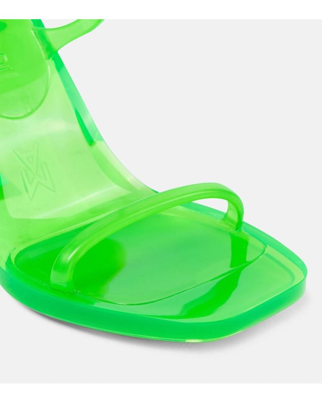 AMINA MUADDI Green Brito Pvc Mules