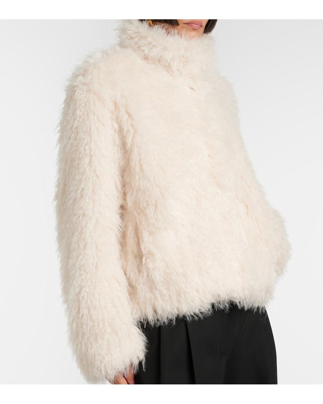 Vince White Shaggy Jacket