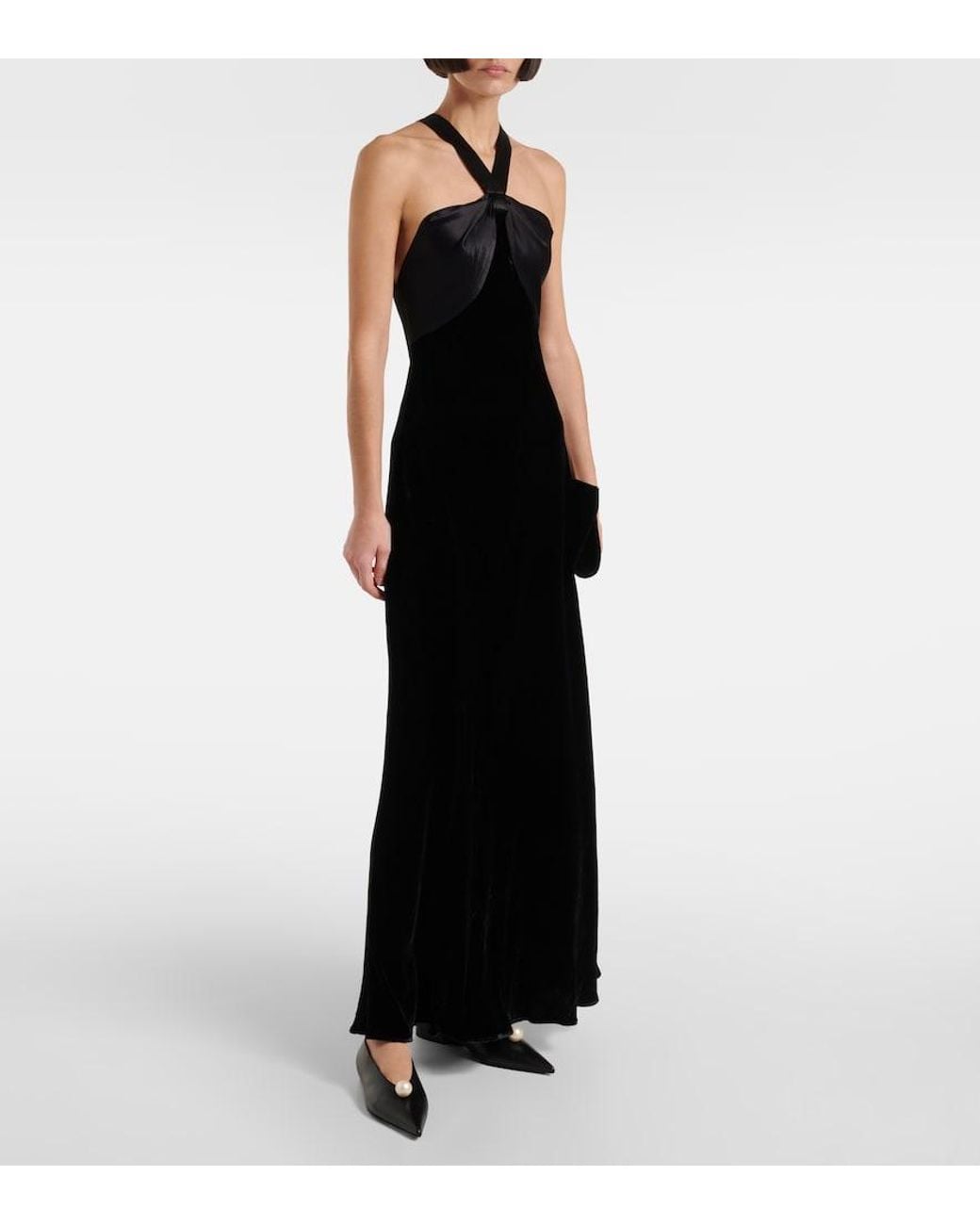 Rixo Black Losanna Maxi Dress