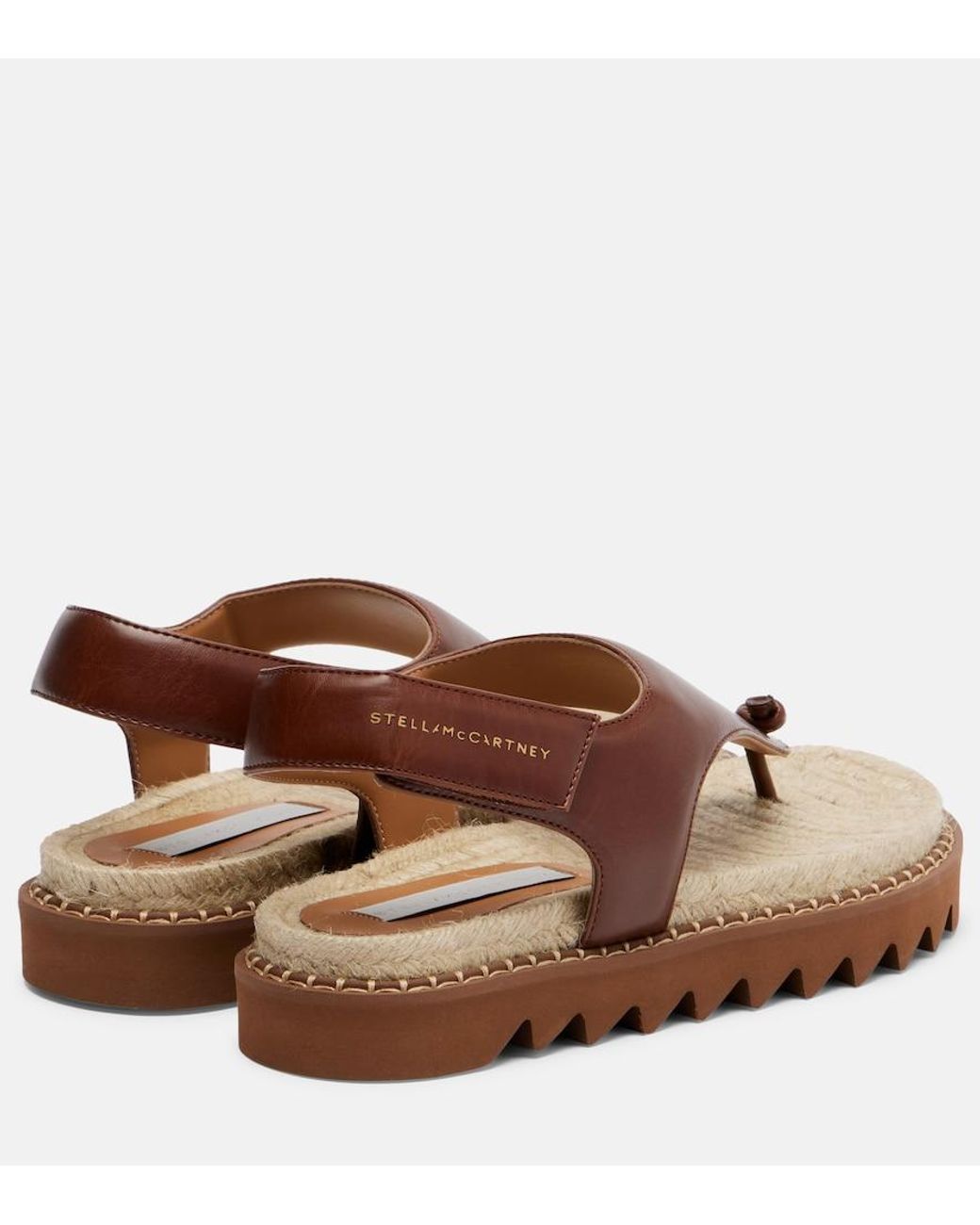 Stella McCartney Brown Gaia Thong Sandals