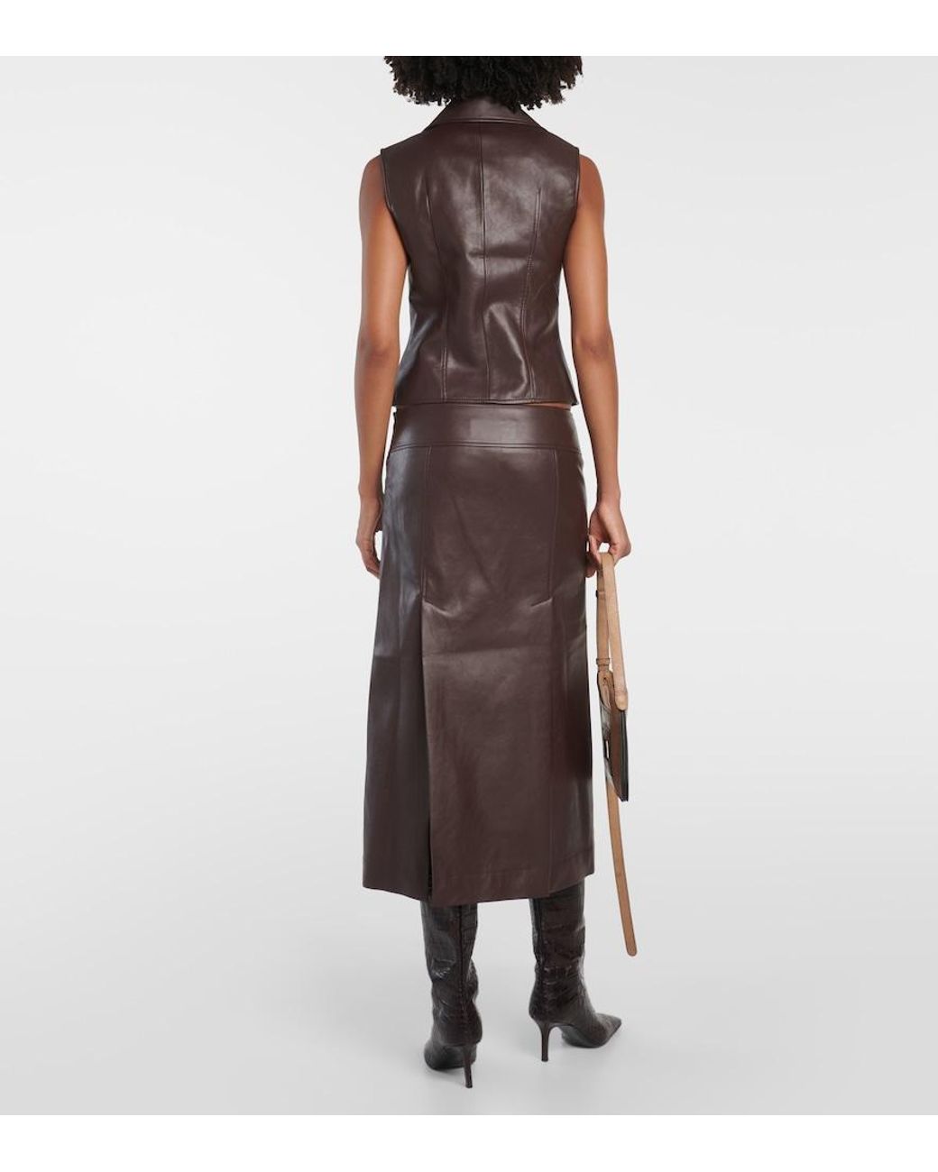 AYA MUSE Brown Eyeria Midi Skirt