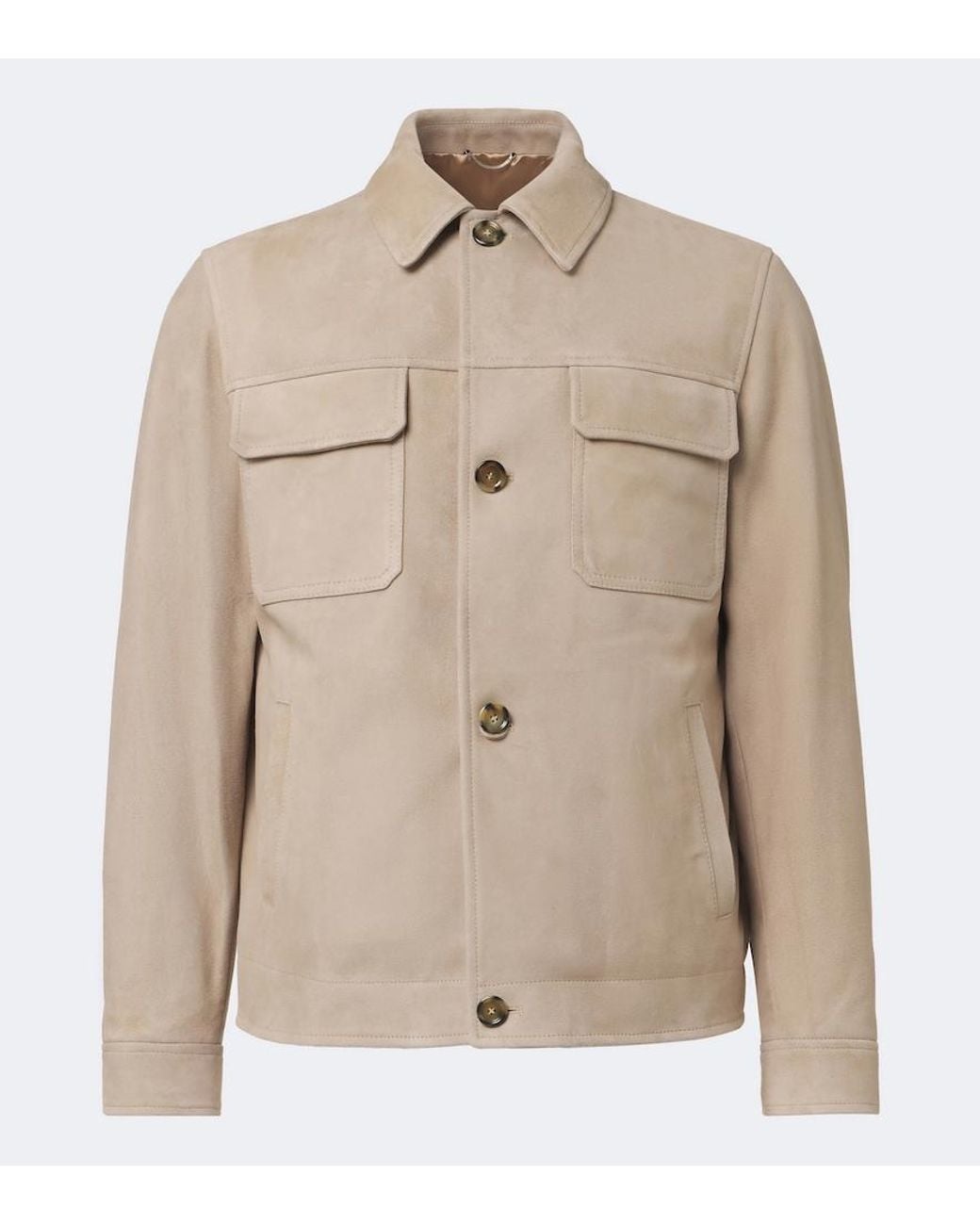 Lardini Natural Suede Blouson Jacket for men