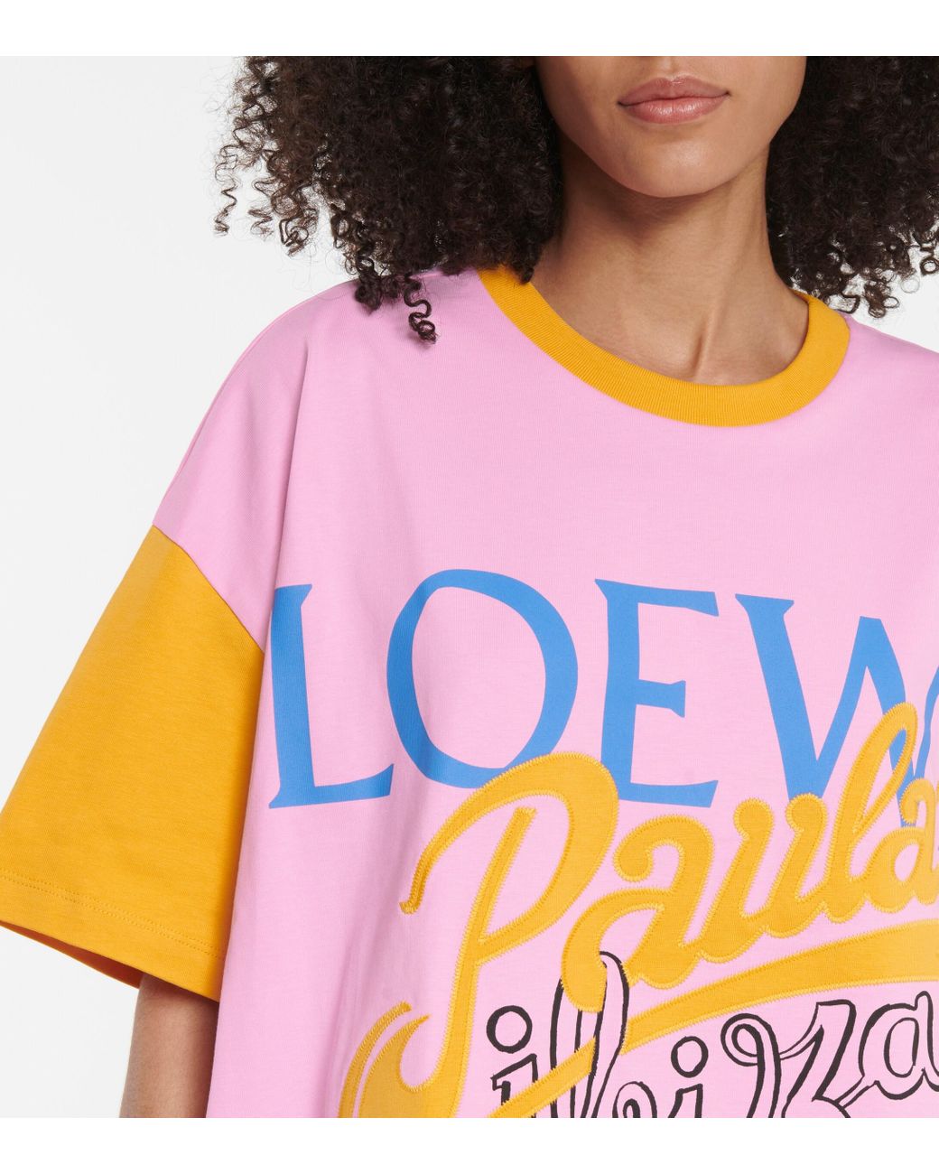 Loewe Paula's Ibiza Logo Cotton T-shirt in Pink | Lyst Canada