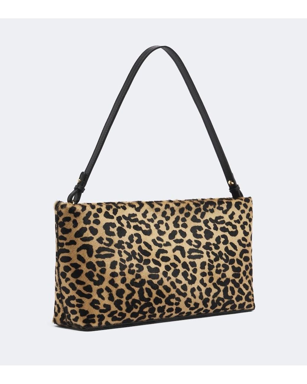 Amanu Metallic Mali Leopard-Print Calf Hair Clutch