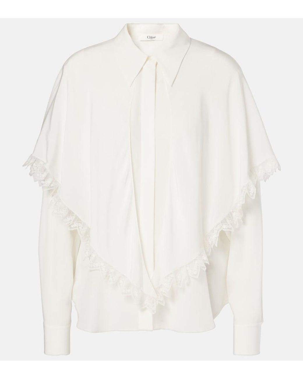 Chloé White Silk Shirt