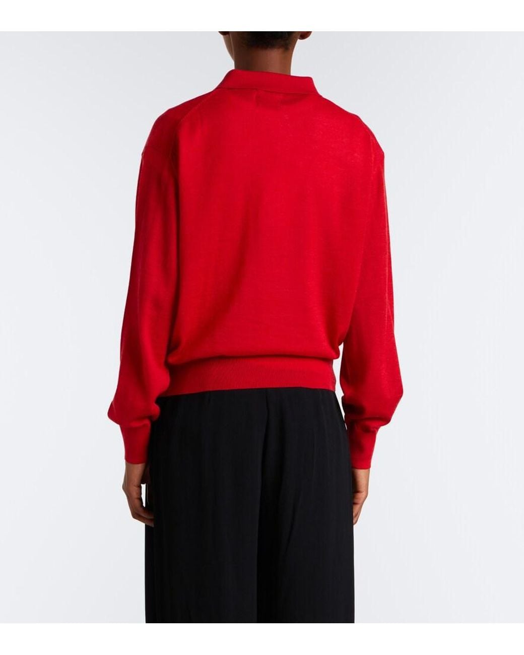 Polo Ralph Lauren Red Wool Polo Sweater