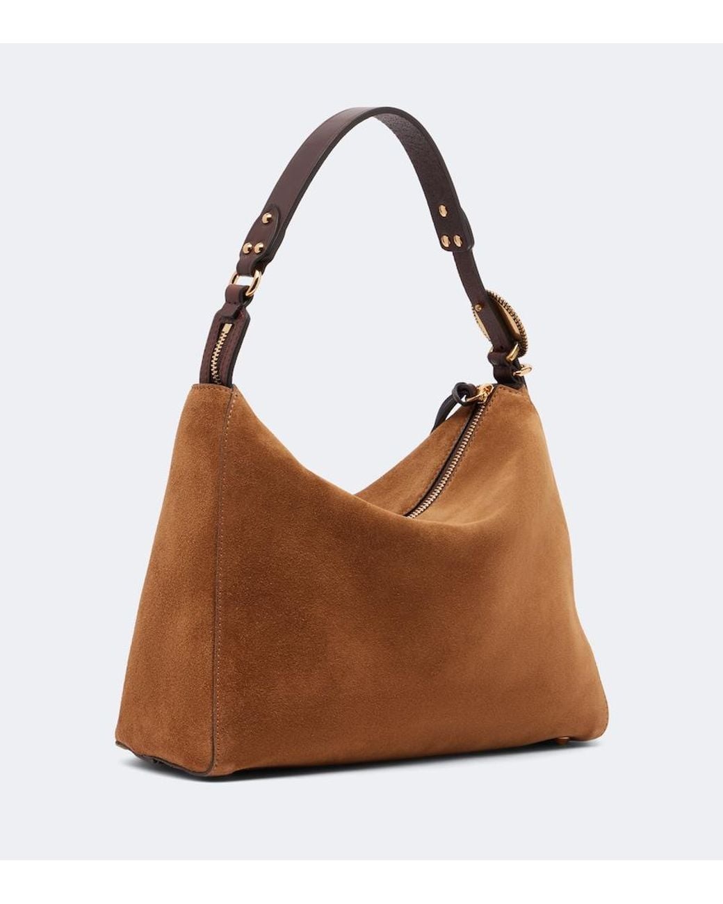 Etro Brown Medium Suede Shoulder Bag