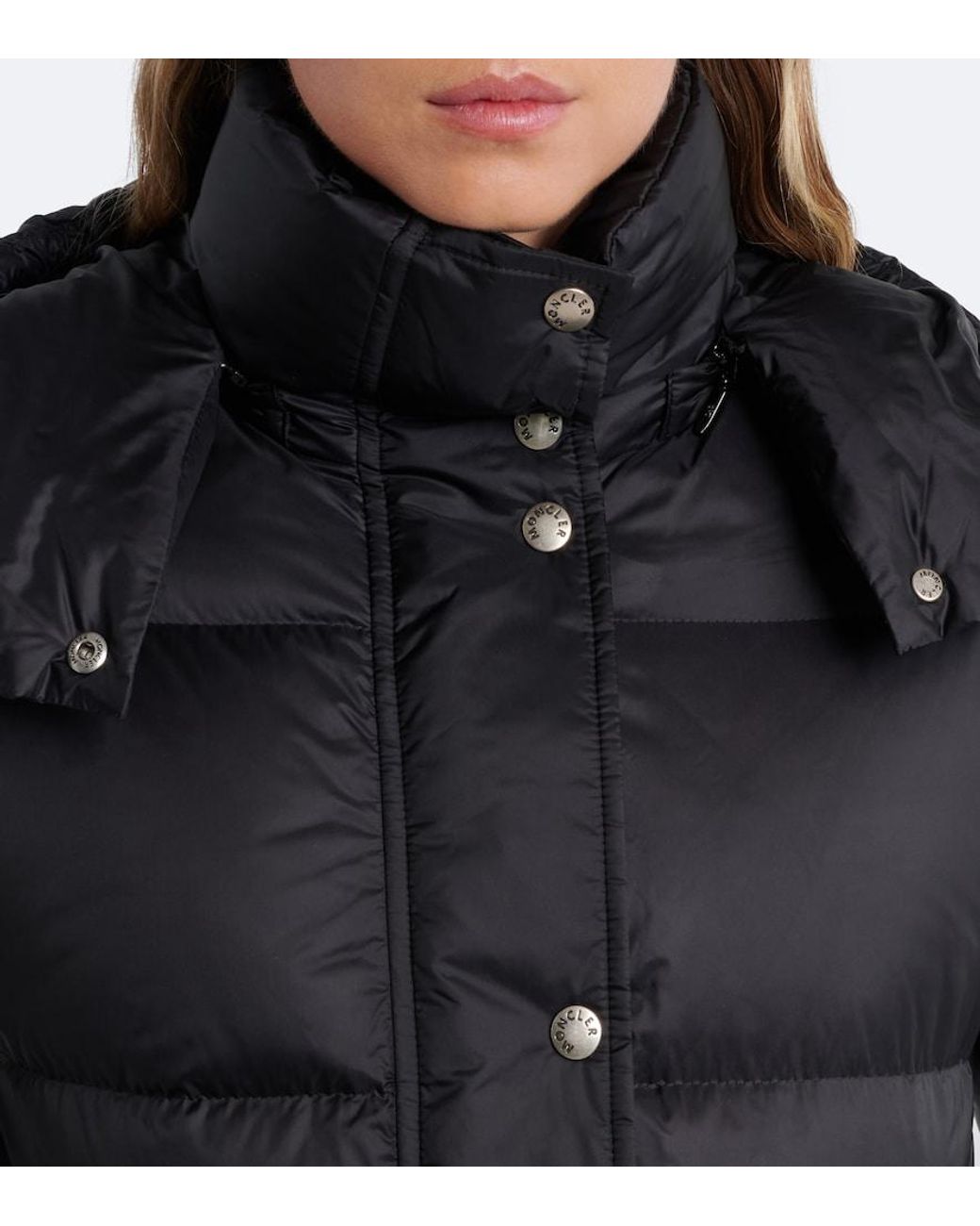 Moncler Black Sesie Quilted Down Jacket