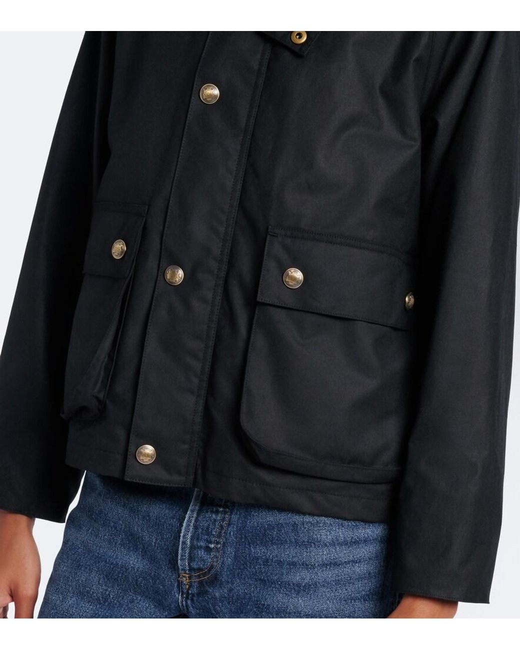 Nili Lotan Black Brinley Corduroy-Trimmed Cotton Jacket