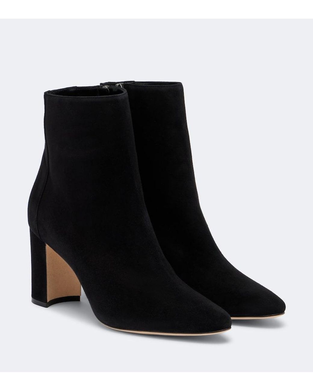 Manolo Blahnik Black Rosie Suede Ankle Boots