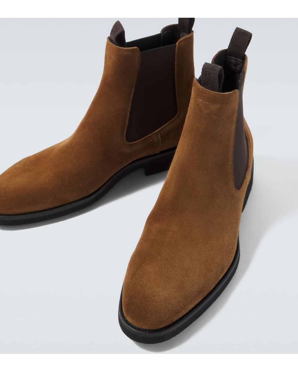 Tom Ford Brown Owen Suede Chelsea Boots for men