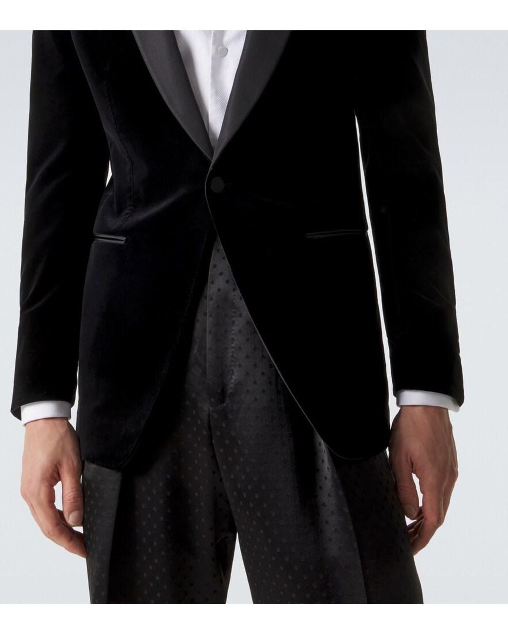 Tom Ford Black Velvet Suit Jacket for men