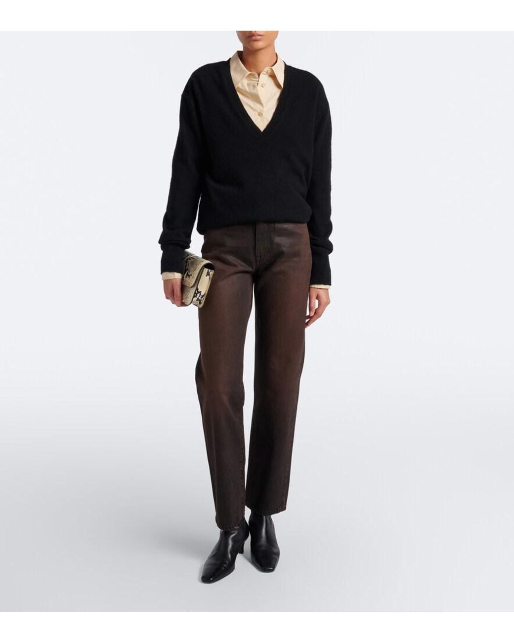 SLVRLAKE Denim Black London Straight Jeans