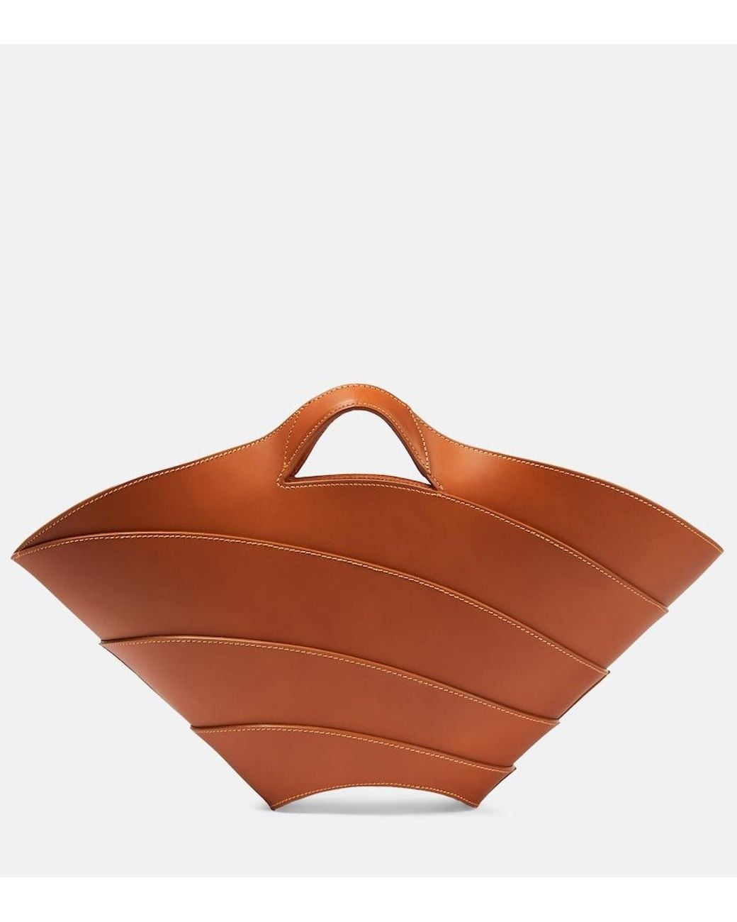 Alaïa Brown Alaia Khaima Medium Leather Tote Bag