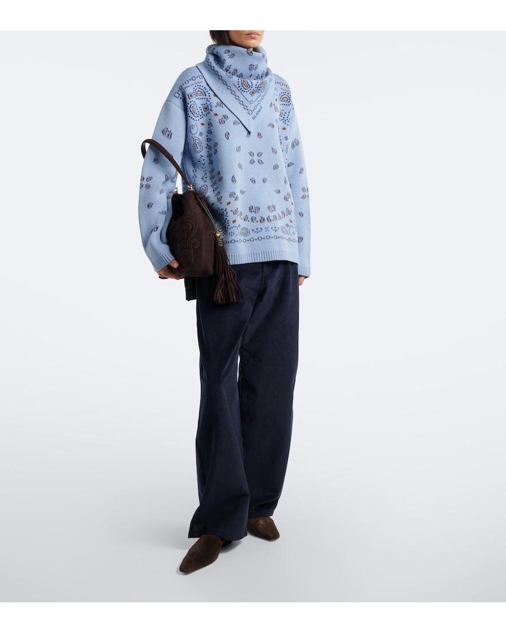 Pullover Bandana di Alanui in Blue