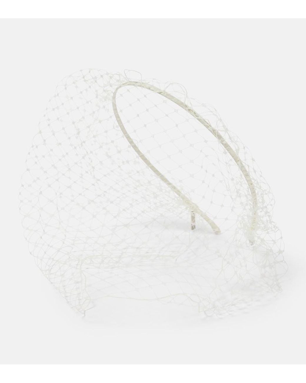 Jennifer Behr White Bridal Voilette Headband