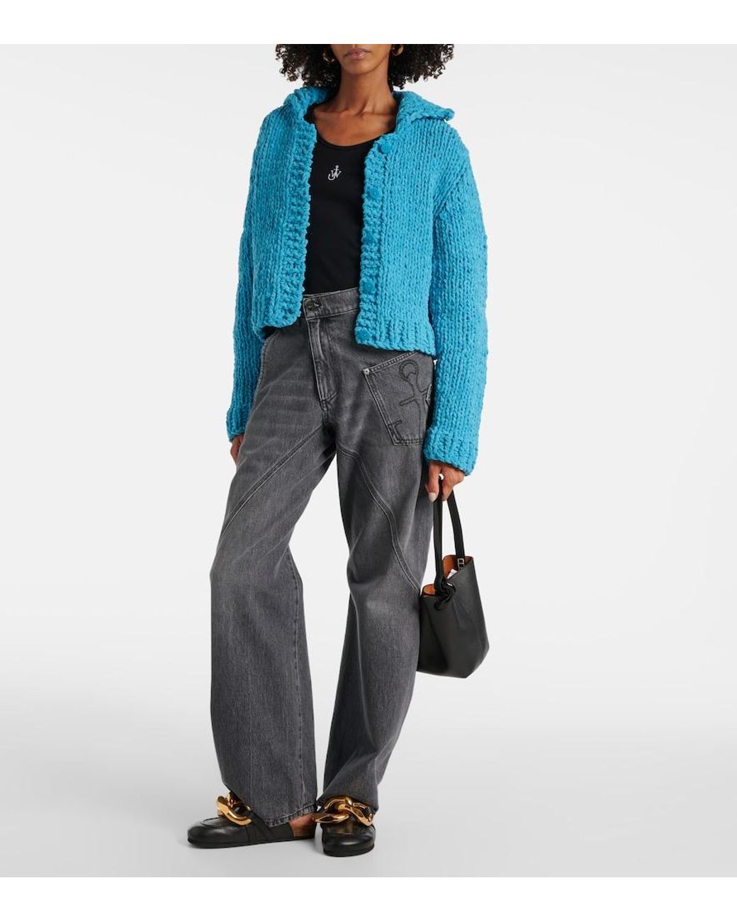 J.W. Anderson Blue Chenille Cardigan