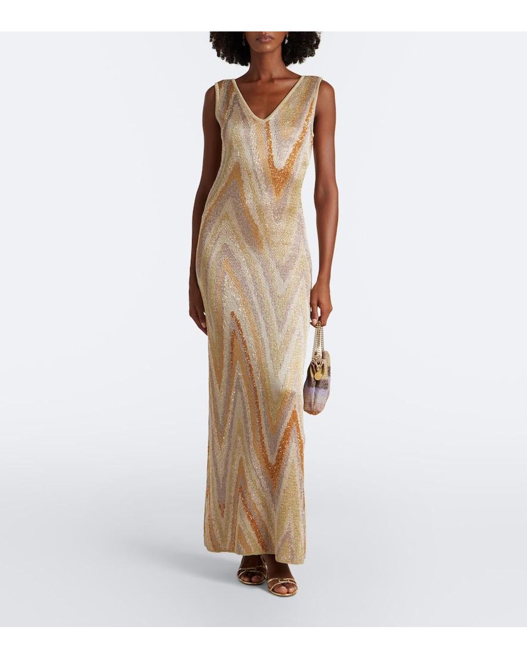 Missoni Multicolor Gestrickte Pouch