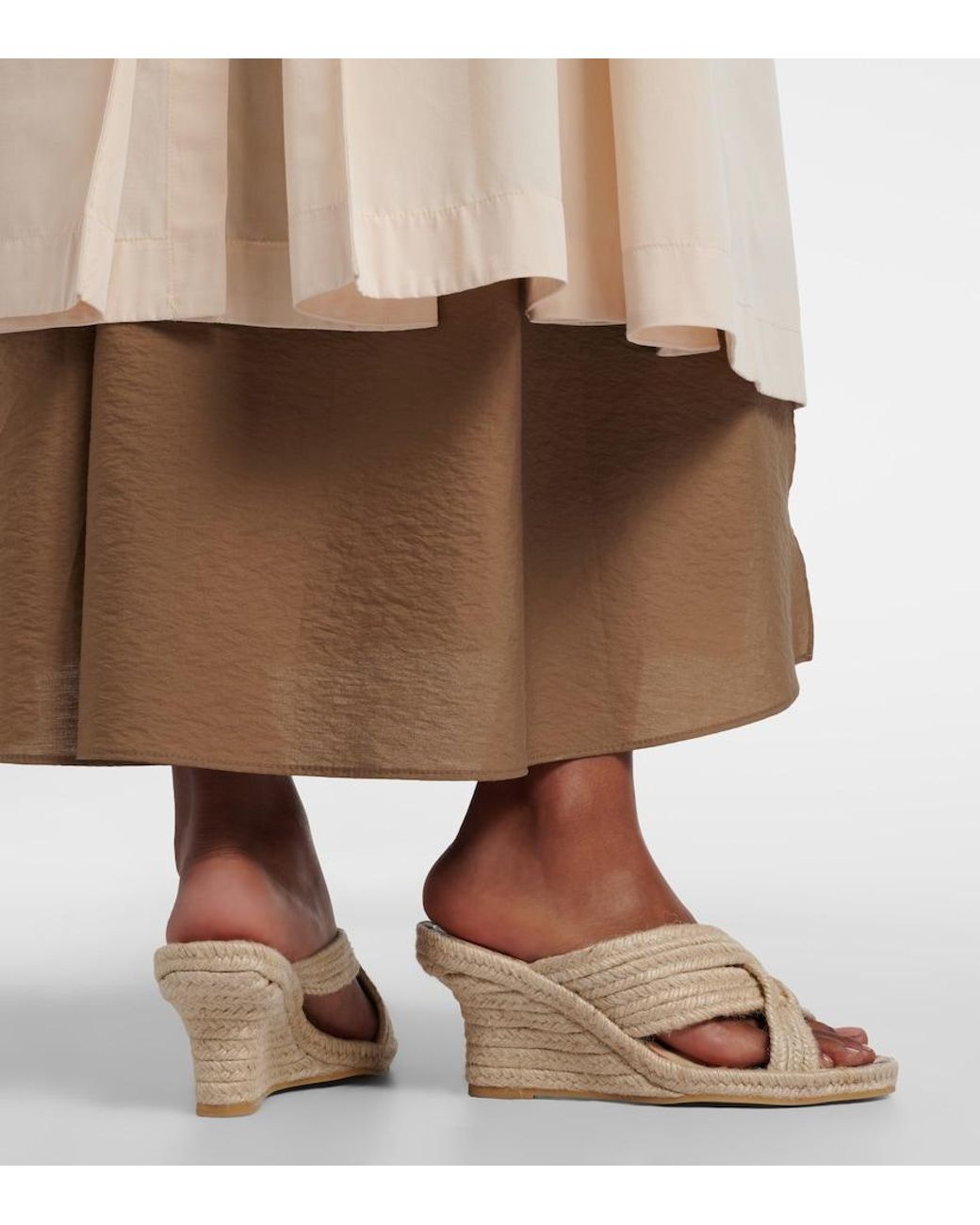 Espadrilles Compensees Burberry en coloris Natural