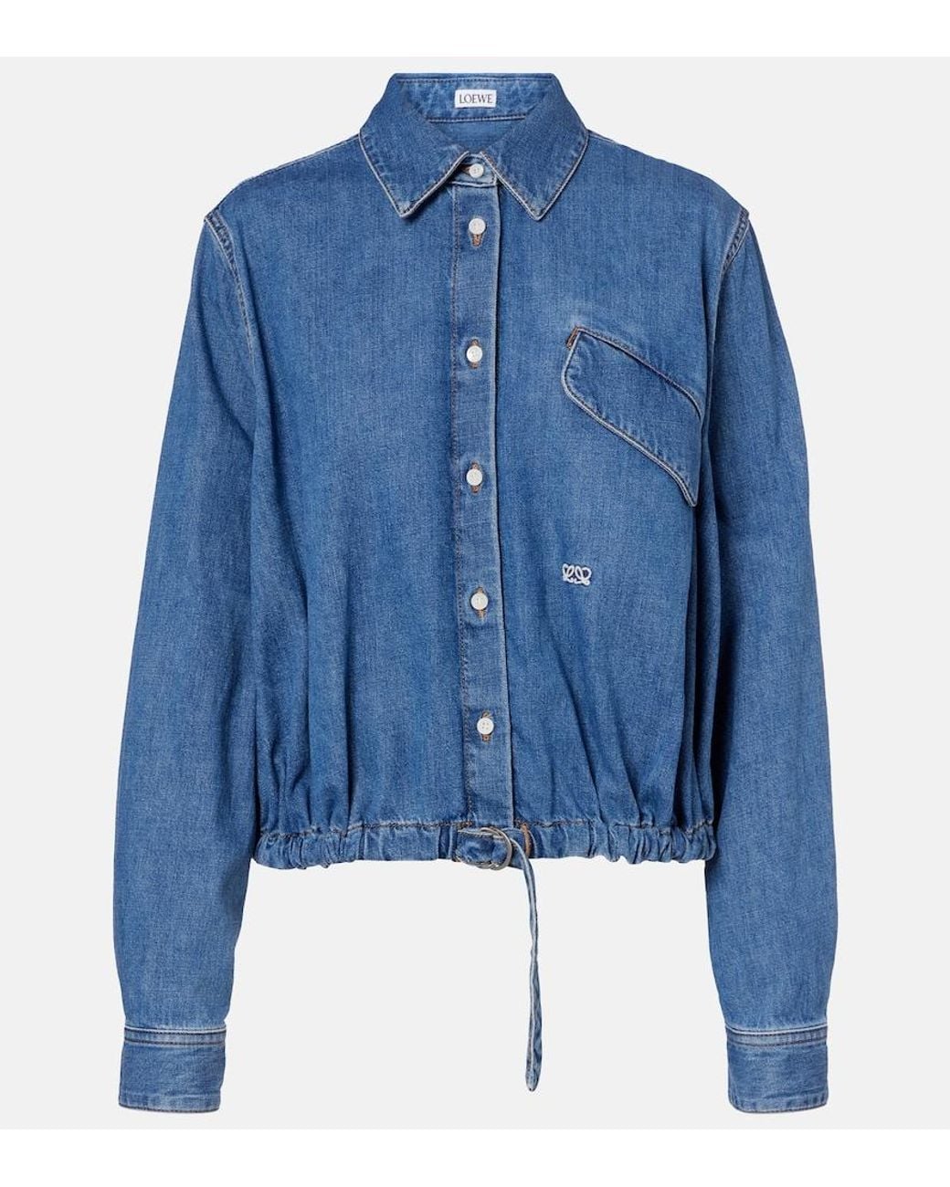Loewe Blue Double L Denim Shirt