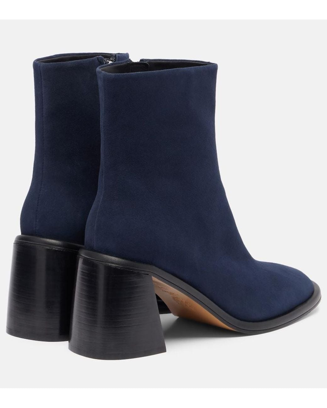 Souliers Martinez Blue Teruele 80 Suede Ankle Boots