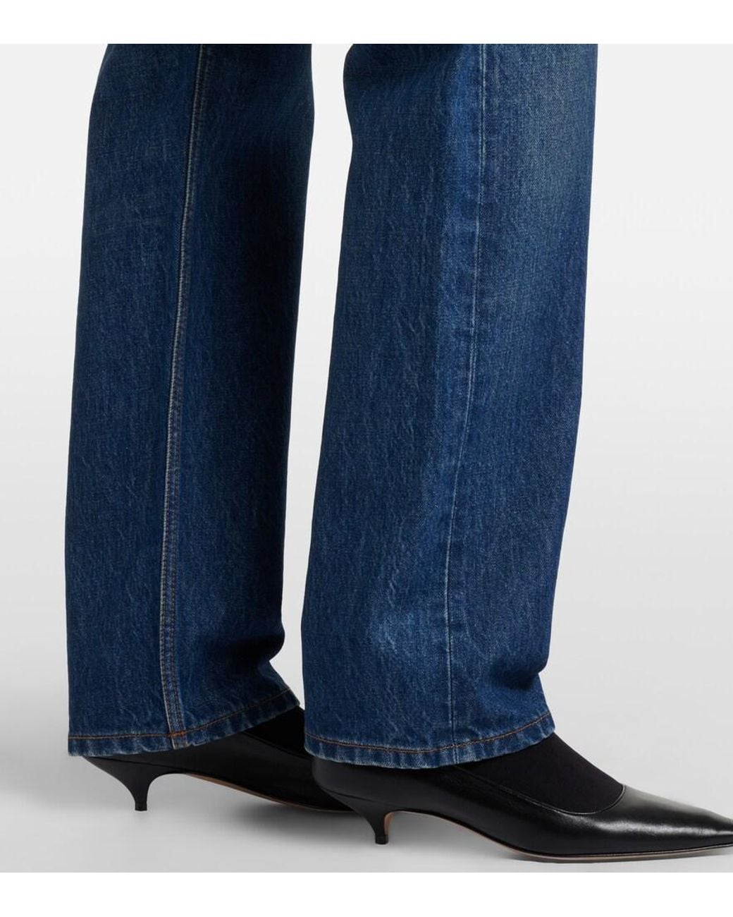 The Row Blue Daciana Straight Jeans