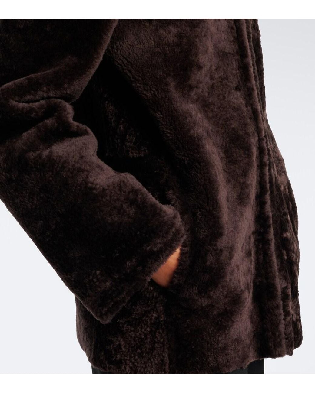 Totême Black Shearling Jacket