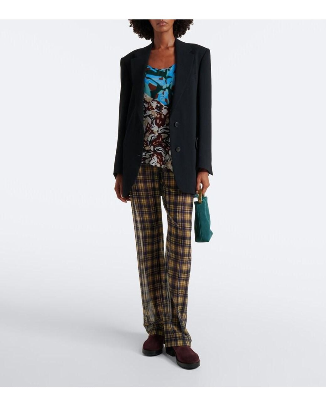 Dries Van Noten Brown Suede Mules