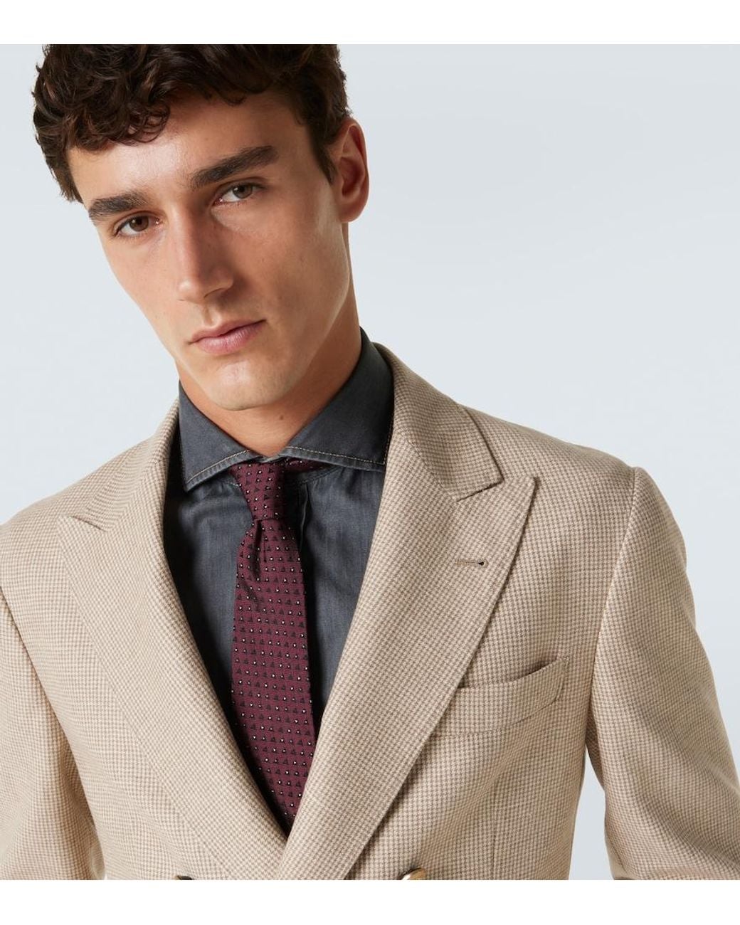 Cravatta di Brunello Cucinelli in Red da Uomo