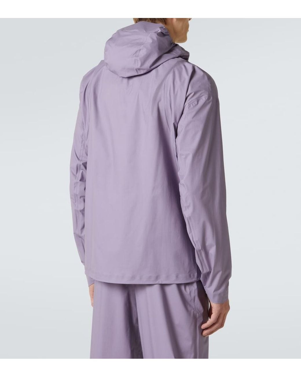 Satisfy Purple Pertex 3L Fly Raincoat for men