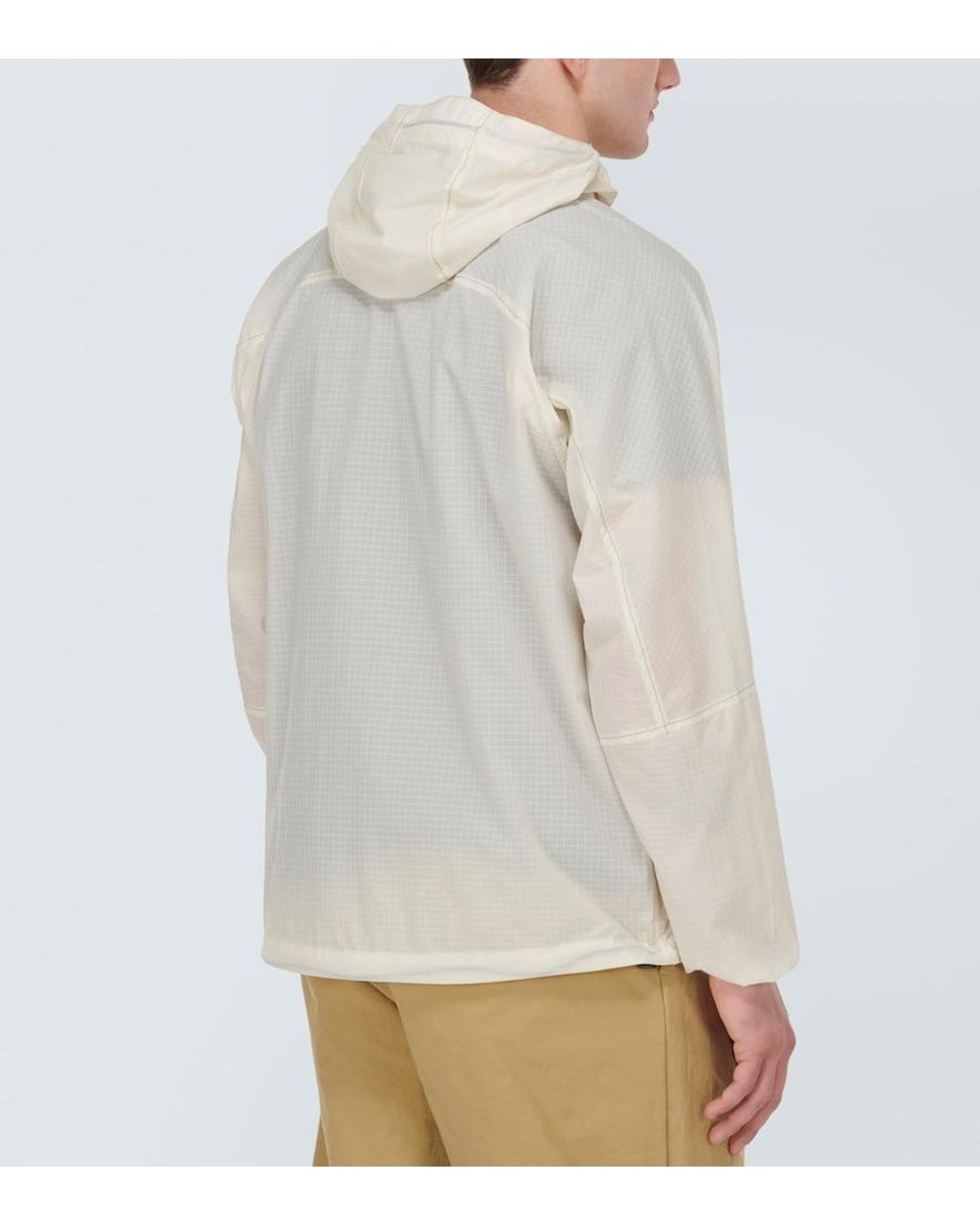 And Wander White Ripstop Jacket for men