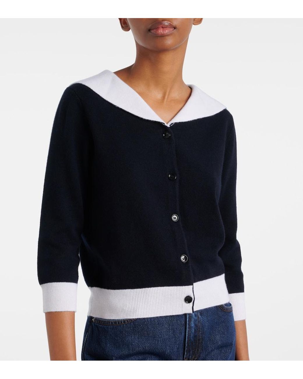 Jardin Des Orangers Blue Cashmere Cardigan