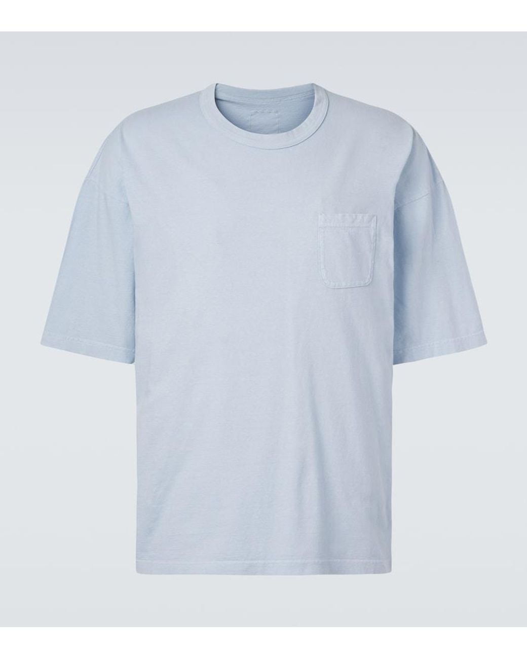 Visvim Blue Mondo Oversized Cotton Jersey T-Shirt for men
