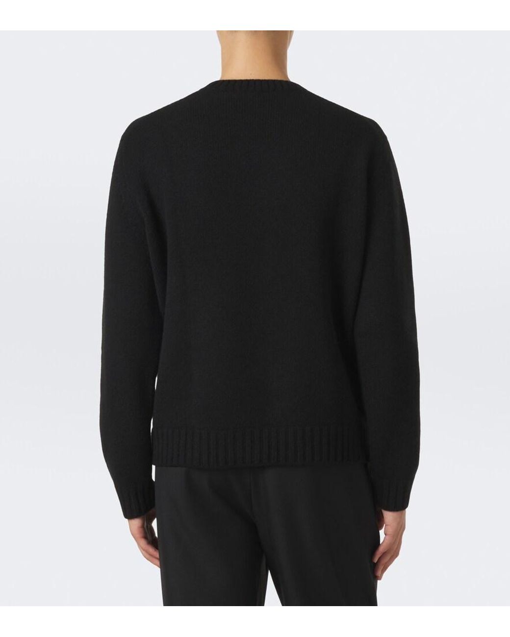 Saman Amel Black Elio Cashmere Sweater for men