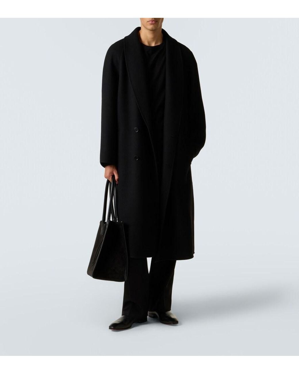 Christian Louboutin Black By My Side Suede Tote Bag for men