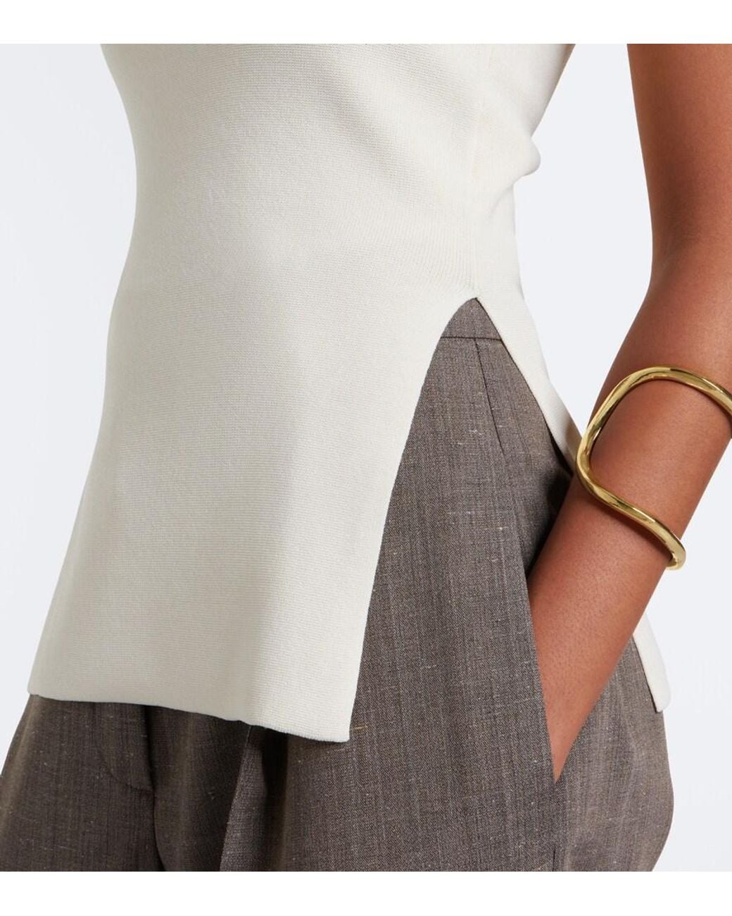 Rohe White Knitted Top