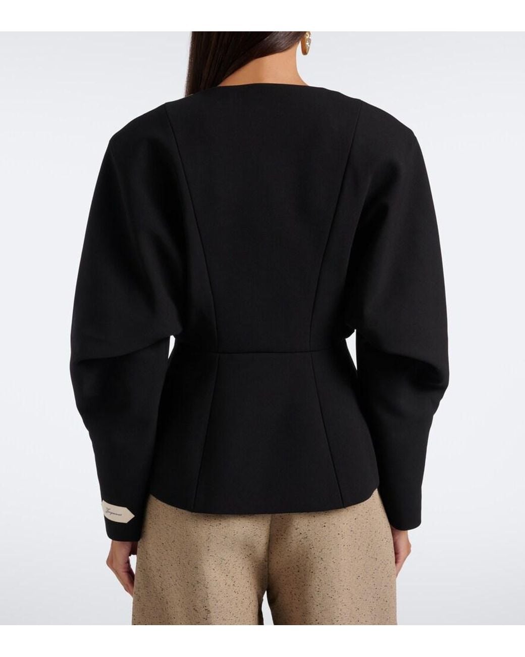 Jacquemus Black Cotton And Wool-Blend Jacket