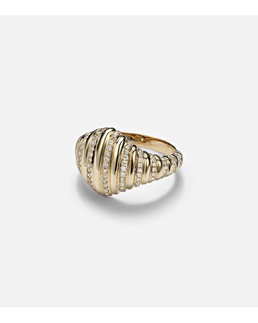 Yvonne Léon White 9Kt Ring With Diamonds