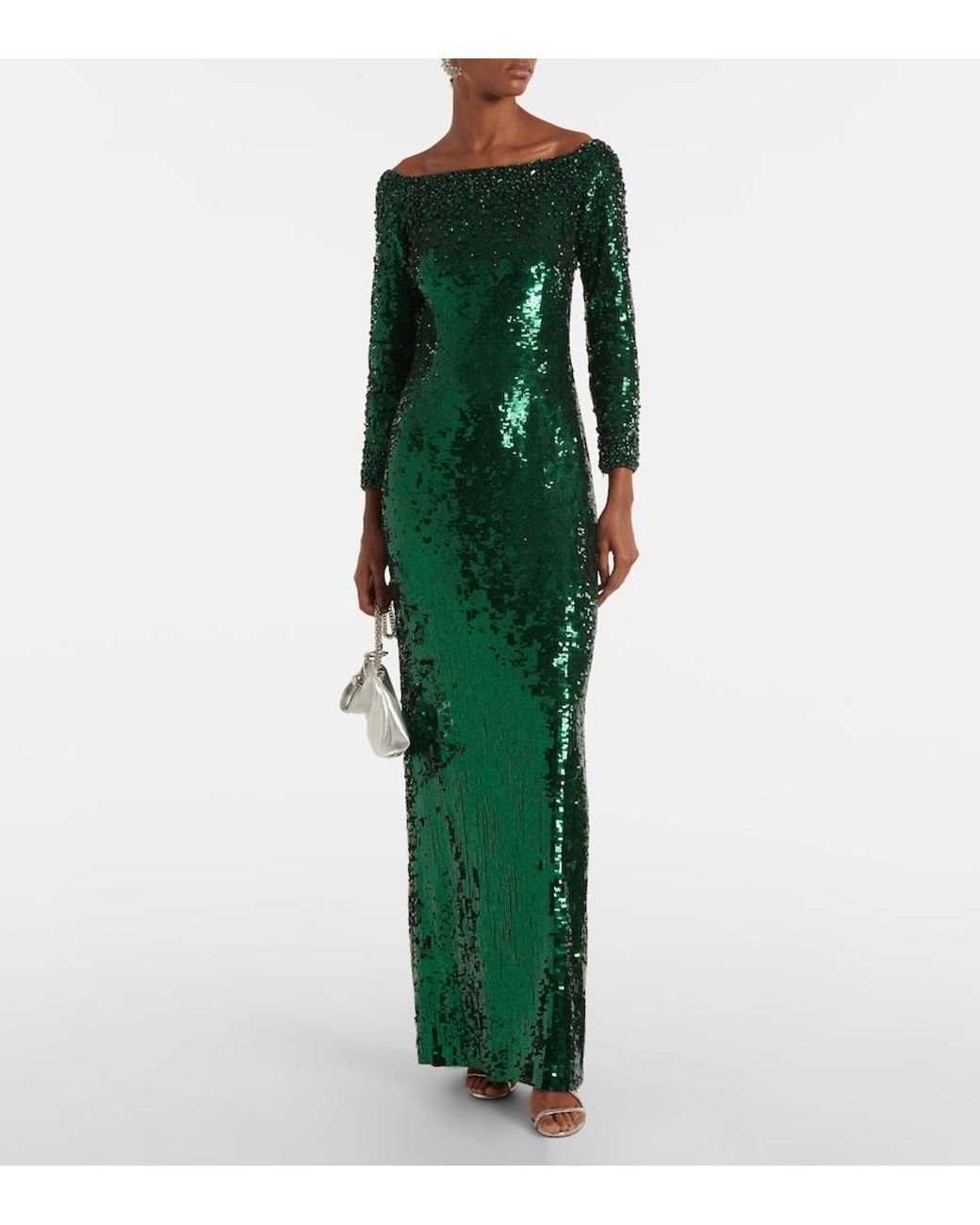 Jenny Packham Green Ballroom Blitz Sequined Gown