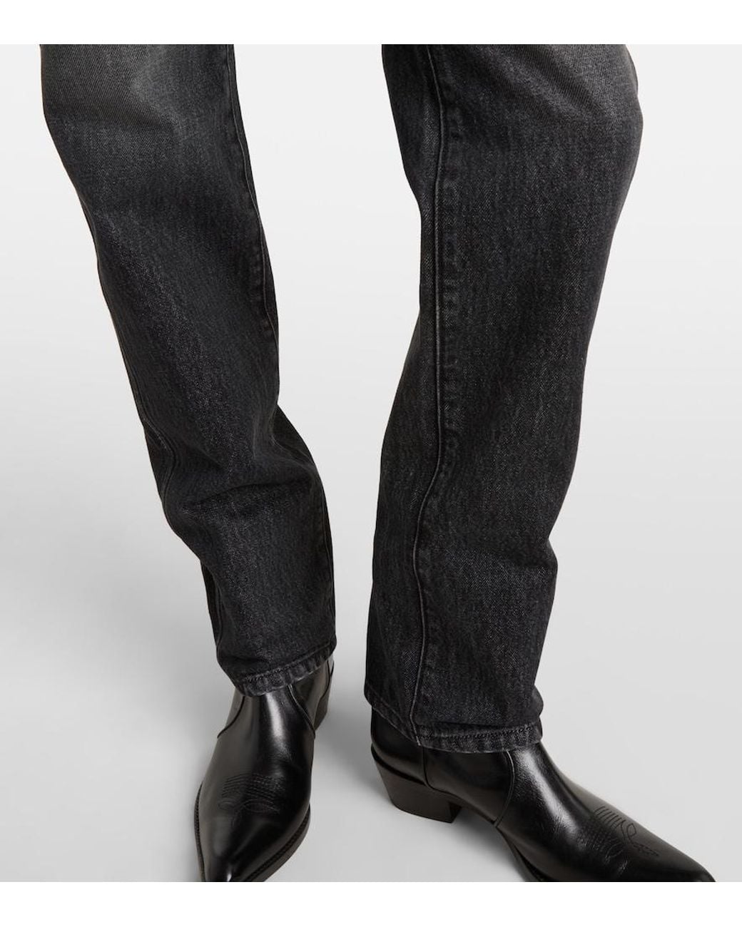Khaite Blue Farley Straight Jeans