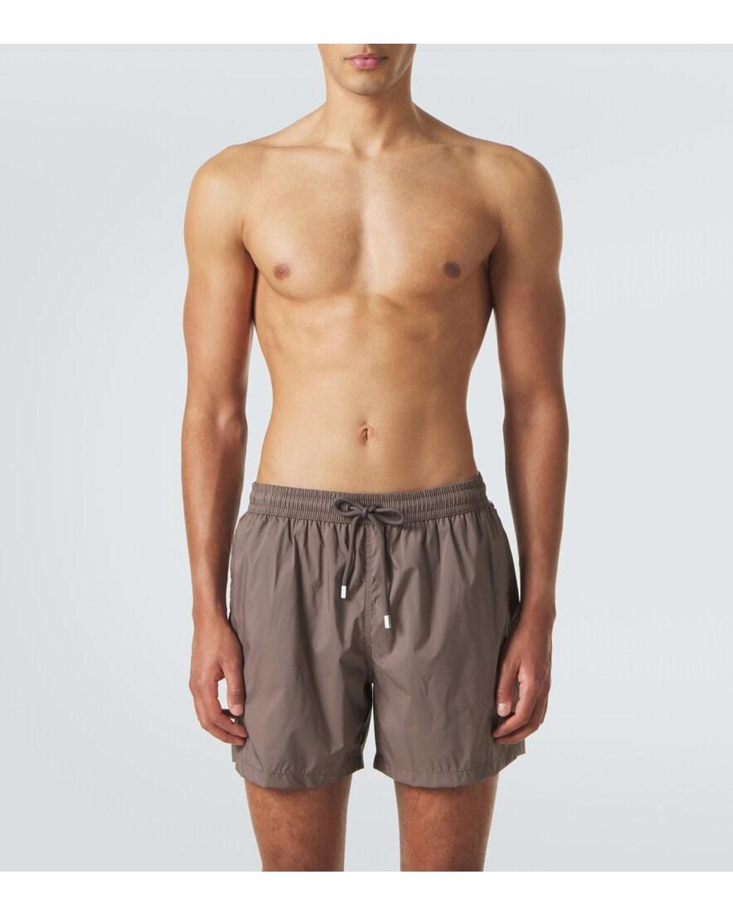 Fedeli Brown Swim Trunks for men