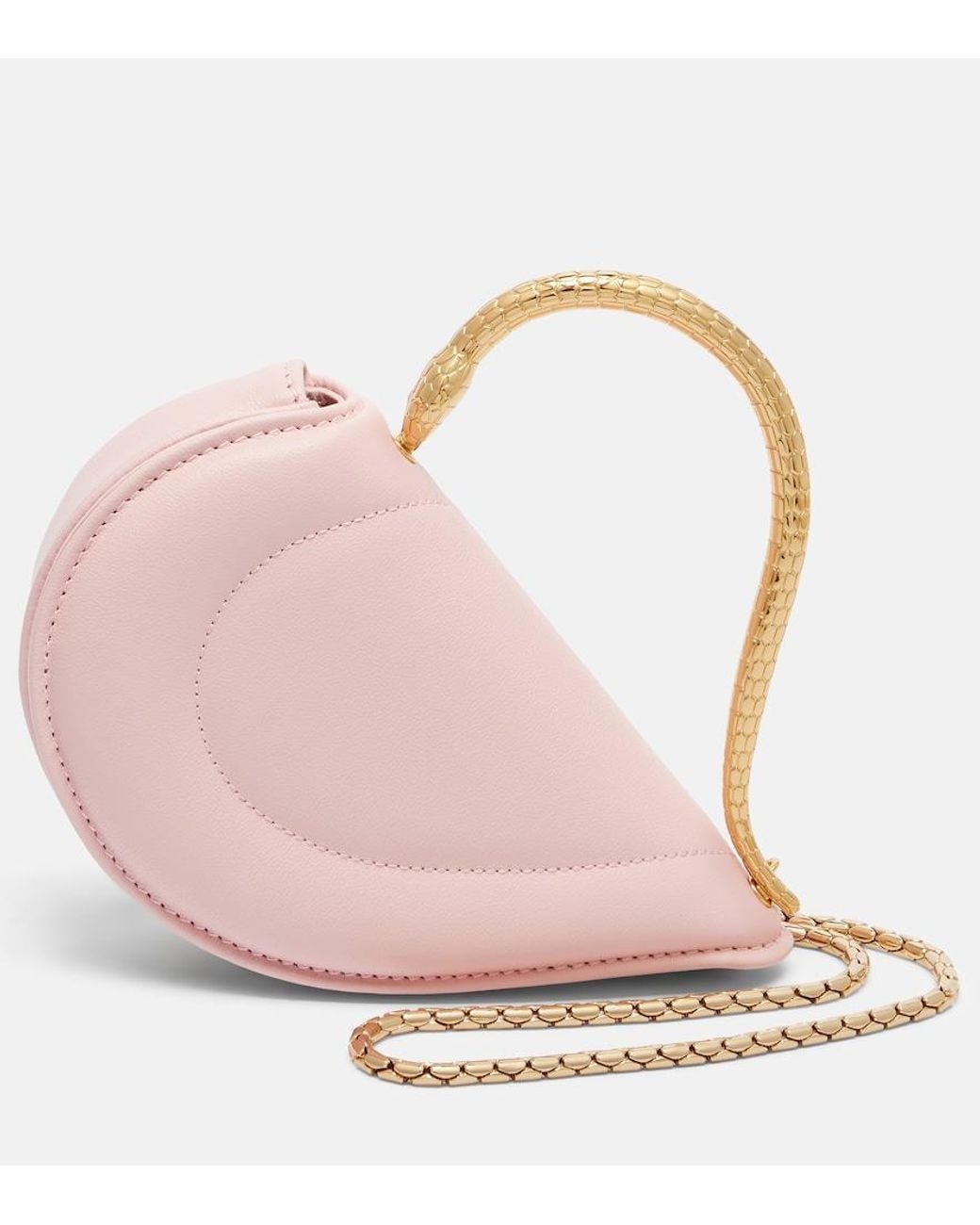 BVLGARI Pink Serpenti Cuoricino Mini Top-Handle Bag