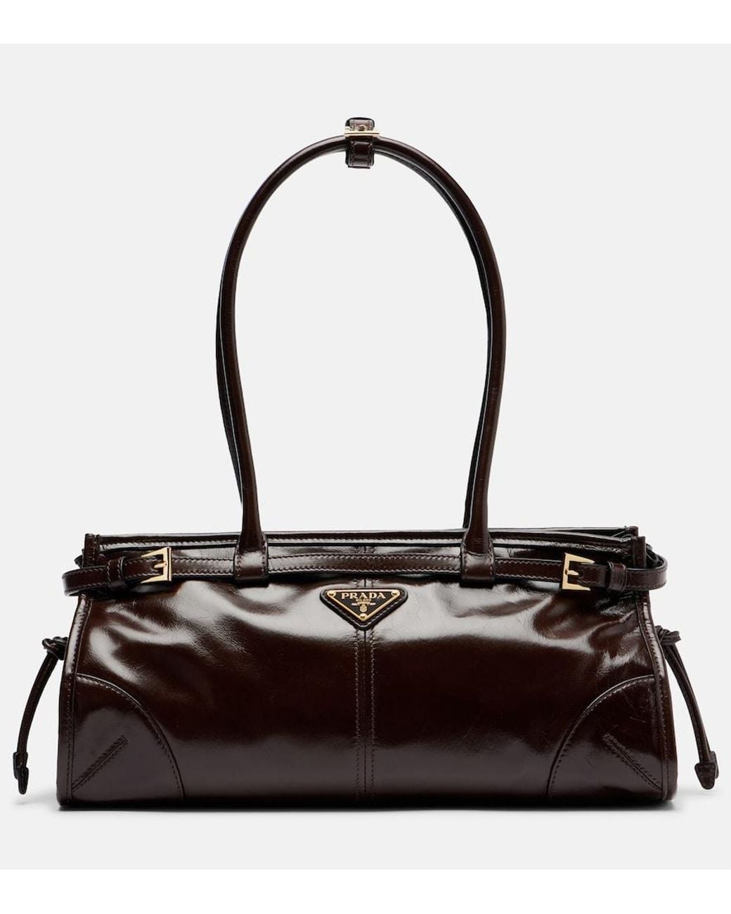 Prada Black Bonnie Medium Leather Shoulder Bag