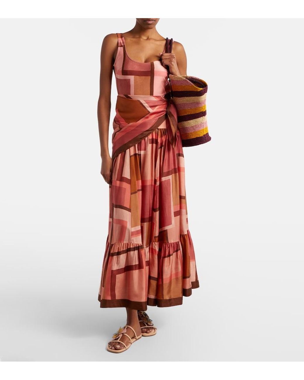 Gonna Lunga Como di Zimmermann in Red