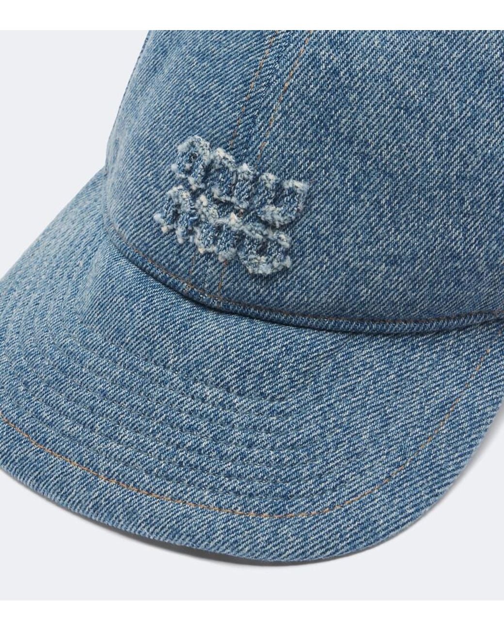 Miu Miu Blue Denim Baseball Cap