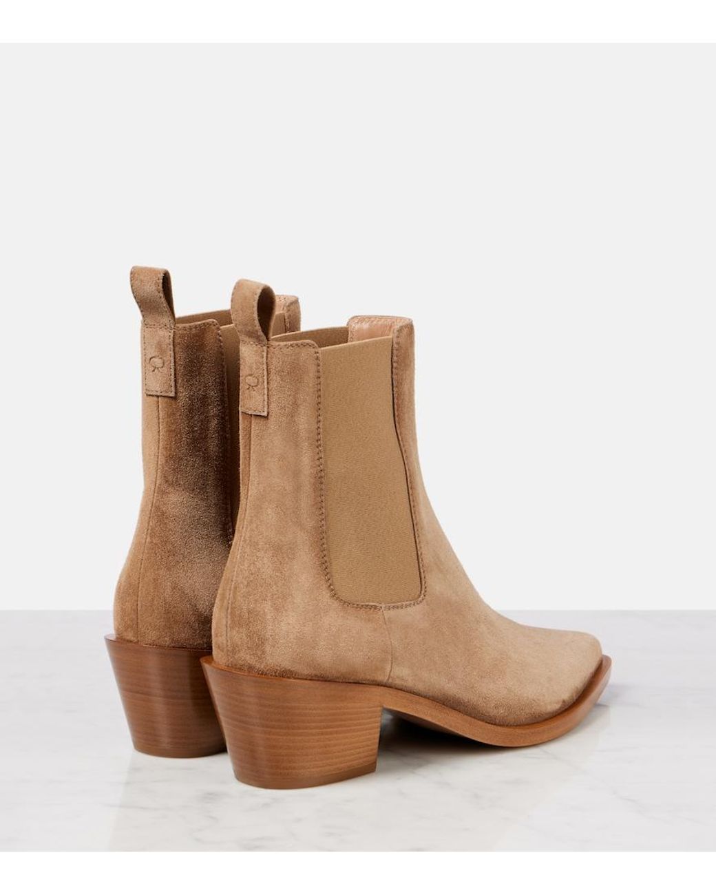 Gianvito Rossi Brown Wylie 45 Suede Ankle Boots