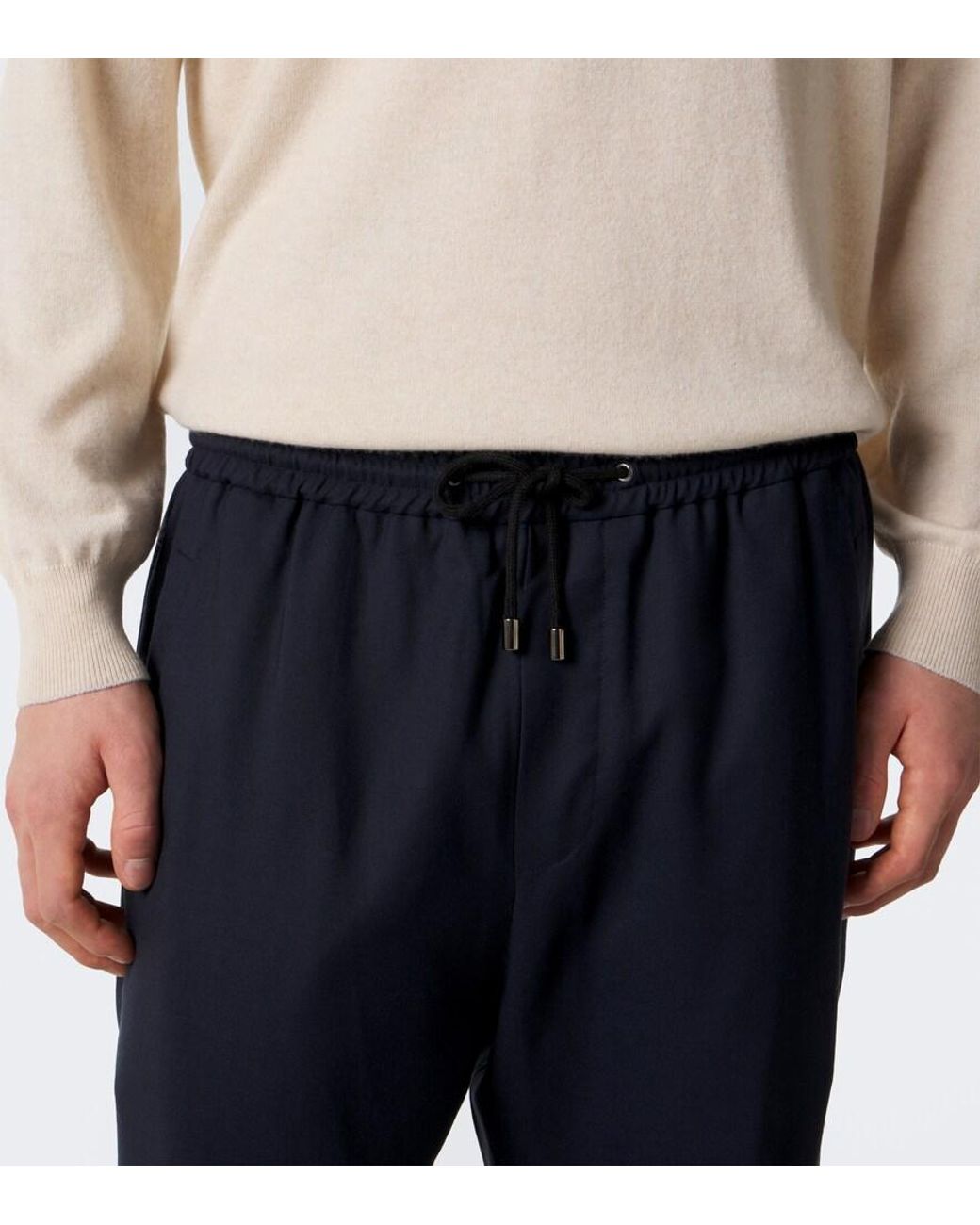 God's True Cashmere Blue Soul Cashmere Wide-Leg Pants for men